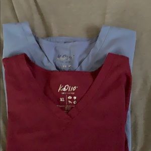 Blue and Maroon Women’s Scrub tops
